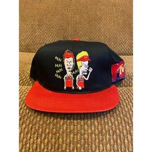 Vintage 1993 MTV Beavis and Butt-Head Burger World Snapback Hat